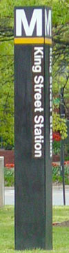 King St Station sign